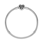 598827C01-19 - Bransoleta Pandora Moments z zapięciem w kształcie serca z drzewem rodzinnym 598827C01-19