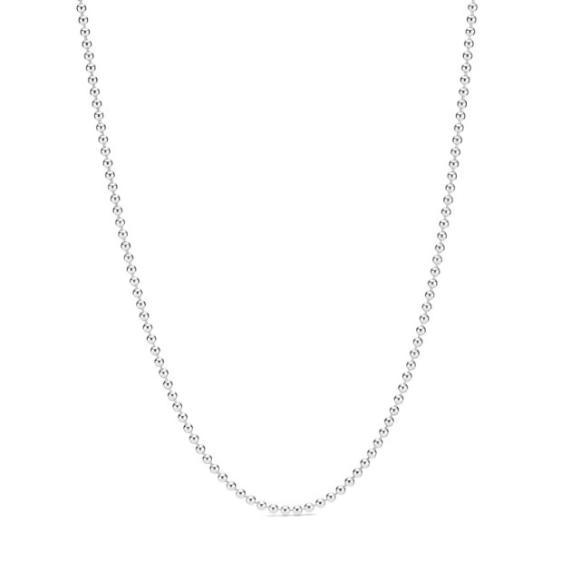 399104C00-60 - Naszyjnik łańcuszkowy z polerowanymi kulkam 399104C00-60
