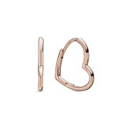 298307C00 - Srebrne kolczyki obręcze z motywem serc 298307C00