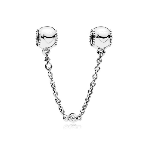 796457CZ- 05 - Łańcuszek zabezpieczający z motywem wypukłych serc 796457CZ-05