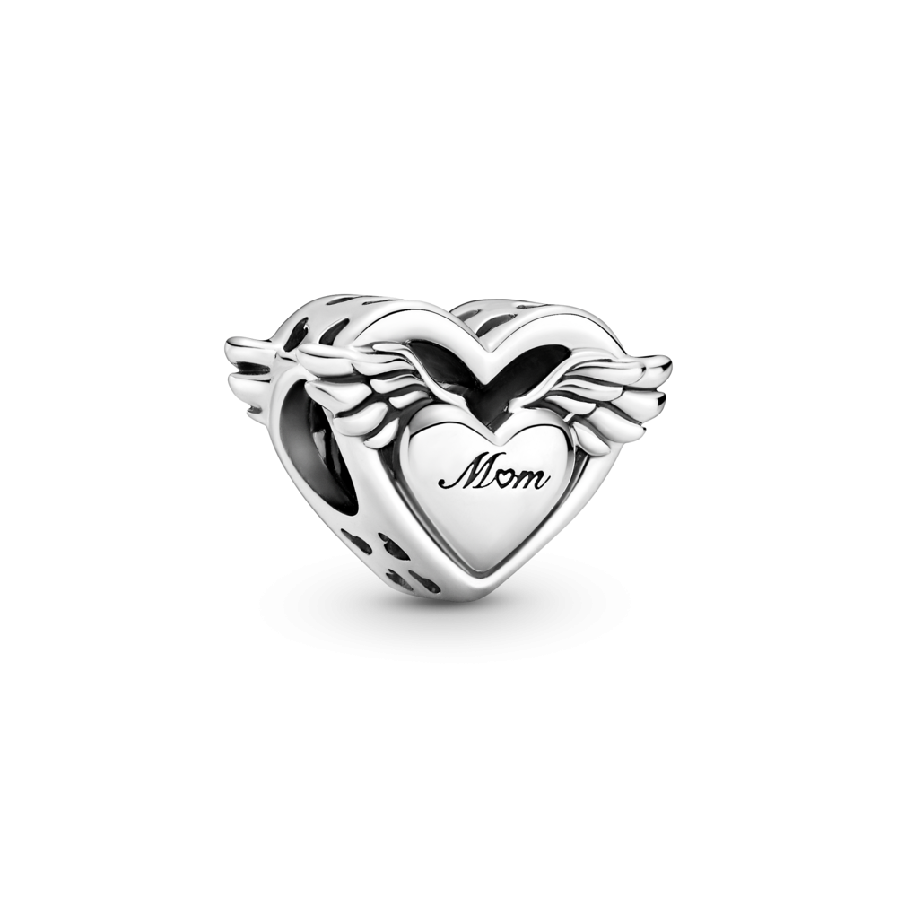 mama-c♥️ Podwójny charms-zawieszka Mama z diamentem wyhodowanym w