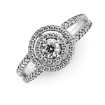 199408C01-54 - Pierścionek z podwójną lśniącą obwódką, 199408C01-54