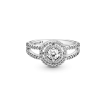 199408C01-56 - Pierścionek z podwójną lśniącą obwódką 199408C01-56