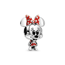 798880C02 - Disney Charms Myszka Minnie z sukienką i kokardą w grochy 798880C02