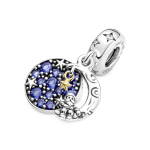 769648C01 - Podwójna zawieszka Święty Mikołaj na księżycu 769648C01