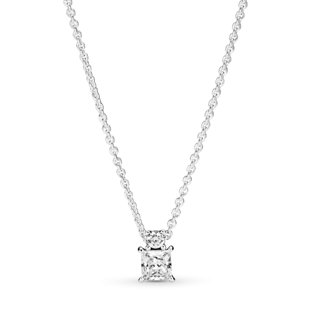 390048C01-45 - Lśniący naszyjnik z geometryczną zawieszką 390048C01-45