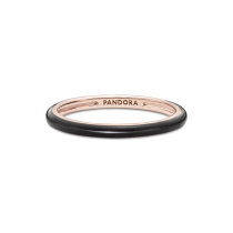189655C01-52 - Czarny emaliowany pierścionek Pandora ME 189655C01-52