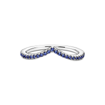 196316C02-52 - Lśniący niebieski pierścionek Pandora Timeless 196316C02-52