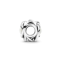 790064C03 - Czerwiec Charms Urodzinowy symbol wieczności z białą masą perłową 790064C03