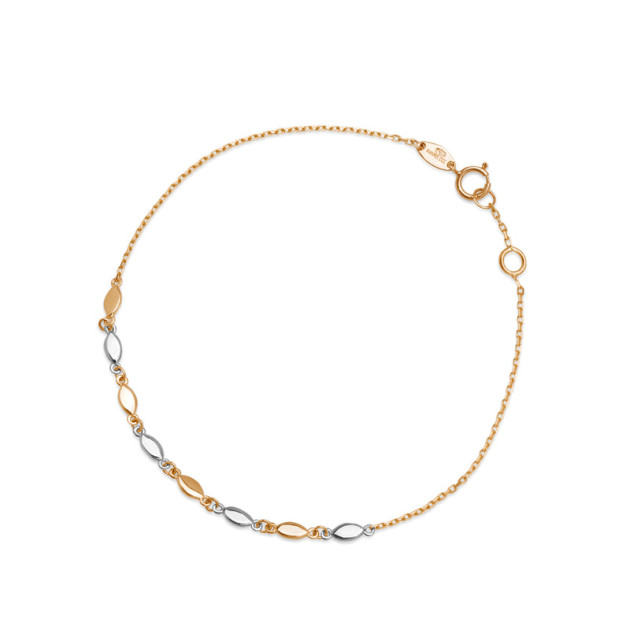 ZW-X-X09-D19-DA15579 - Bransoletka z dwukolorowego złota