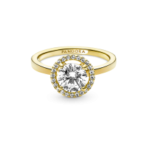 161234C01-56 - Lśniący pierścionek z obręczą 161234C01-56