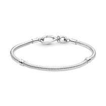 590792C00-20 - Bransoletka wężykowa Pandora Moments ze splotem nieskończoności 590792C00-20