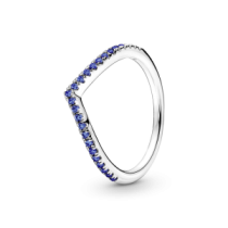 196316C02-56 - Lśniący niebieski pierścionek Pandora Timeless 196316C02-56