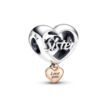 782244C00 - Charms Serce „Kocham Cię Siostro” 782244C00