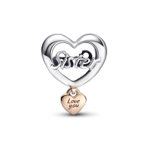 782244C00 - Charms Serce „Kocham Cię Siostro” 782244C00