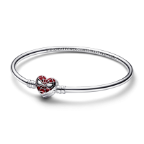 592324C01-17 - Pandora Moments Marvel Sztywna bransoletka z zapięciem z maską Spider-Mana 592324C01-17