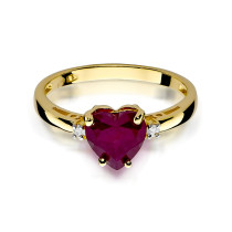 W-12 RUBIN 1,70CT - Pierścionek z rubinem i brylantami W-12 1,70ct