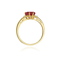 W-12 RUBIN 1,70CT - Pierścionek z rubinem i brylantami W-12 1,70ct