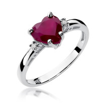 W-12 RUBIN 1,70CT - Pierścionek z rubinem i brylantami W-12 1,70ct