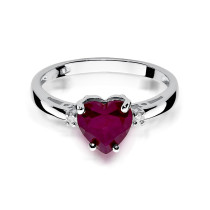 W-12 RUBIN 1,70CT - Pierścionek z rubinem i brylantami W-12 1,70ct