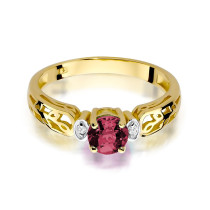 W-14 RUBIN 0,60CT - Pierścionek z rubinem i brylantami W-14 RUBIN 0,60ct