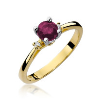 W-17 RUBIN 0,60CT - Pierścionek z rubinem W-17 RUBIN 0,60ct