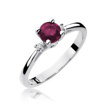 W-17 RUBIN 0,60CT - Pierścionek z rubinem W-17 RUBIN 0,60ct