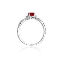 W-19 RUBIN 0,60CT - Pierścionek z rubinem i brylantami W-19 RUBIN 0,60ct