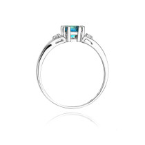 W-44 TOPAZ 0,70CT - Pierścionek z topazem i brylantami W-44 TOPAZ 0,70ct