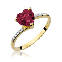 W-50 RUBIN 1,70CT - Pierścionek z rubinem i brylantami W-50 RUBIN 1,70ct