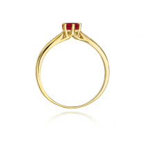 W-74 RUBIN 0,60 CT - Pierścionek z rubinem i brylantami W-74 RUBIN 0,60 ct