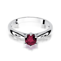 W-74 RUBIN 0,60 CT - Pierścionek z rubinem i brylantami W-74 RUBIN 0,60 ct
