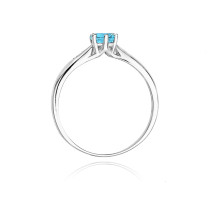 W-74 TOPAZ 0,50 CT - Pierścionek z topazem i brylantami W-74 TOPAZ 0,50ct 