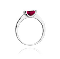 W-105 RUBIN - Pierścionek z rubinem i brylantami W-105, rubin 0,80ct