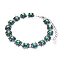 SW-C-000-X19-BZ53109 - Bransoletka srebrna z cyrkoniami