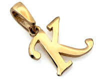 ZA2535K - Zawieszka złota litera K ZA2535K