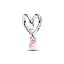 783242C01 - Dwutonowy charms Otulające serce 783242C01