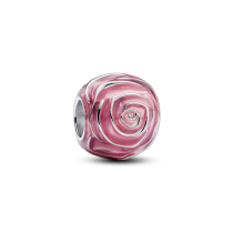 793212C01 - Różowy charms Kwitnąca róża 793212C01