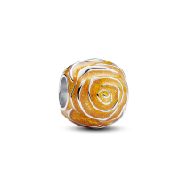 793212C02 - Żółty charms Kwitnąca róża 793212C02