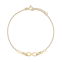 ZW-X-000-N19-DA19621 - Bransoletka złota - nieskończoność ZW-X-000-N19-DA19621