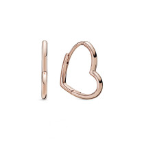 298307C00 - Srebrne kolczyki obręcze z motywem serc 298307C00